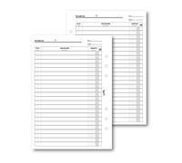 Ricambio agenda organizer scadenzario 15x21cm A5 6fori 30fogli