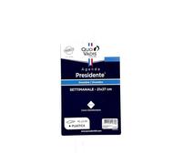 Ricambio Agenda PRESIDENTE conpatibile con Quo Vadis - Anno 2026 Colore Nero Formato 21x27cm Settimanale 13 Mesi - Lingua italiana + penna a scatto e segnalibro