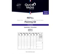 Ricambio Agenda Quo Vadis Planning SD Settimanale 2025/2026 cm 21x29,7