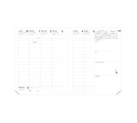 Quo Vadis 016009Q Agenda PRESIDENTE Lingua italiana Anno 2025 Formato 21x27 cm Settimanale 13 Mesi Dicembre-Dicembre Carta Bianca Ricambio Agenda Blisterato Copertina in Cartone Bianco