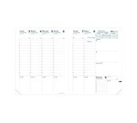 Quo Vadis 048005Q Agenda TRINOTE Lingua italiana Anno 2025 Formato 18x24 cm Settimanale 13 Mesi Dicembre-Dicembre Carta Bianca Ricambio Agenda Blisterato Copertina in Cartone Bianco