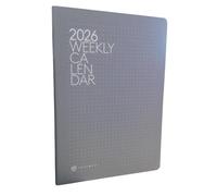 RICAMBIO AGENDA SETTIMANALE 2026 CM. 21x29,7 cm formato A4 FASCIATA IN CARTONCINO intempo + Omaggio penna scatto e segnalibro