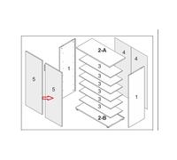 Ricambio Anta per Kit Scarpiera Maxi 2A 6R 72 x 36 x 103 cm Rov Bi