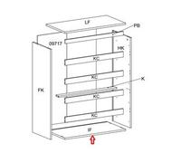 Ricambio Base If per Kit Cassettiera 5C Nova 77 x 40 x 107 Bianca