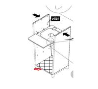 Ricambio Base per Kit Mobile per Lavatoio 40 x 40 x 87H Cm