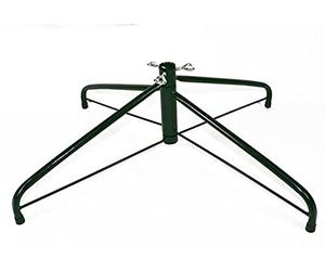 Ricambio Base Supporto Piede Stand Verde per Albero di Natale Artificiale Finto Universale 56 cm con Un Diametro del Foro per Il Tronco di Max cm 3,4 richiudibile con Viti e Piedini in plastica