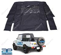 Ricambio Bikini Soft Top Suzuki Samurai SJ413 SJ410 Nero Denim Trasparente Fi...