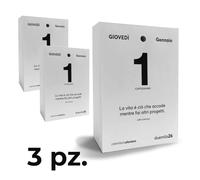 Ricambio Calendario 2026 da Scrivania Filosofico con Aforismi - Inserto Calendario Motivazionale a Strappo con Frasi Filosofiche da Scrivania | Idea Regalo Q&B Grafiche® (2026, Multipack 3 pz)