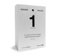 Ricambio Calendario da Scrivania 2026 Filosofico con Aforismi - Inserto Calendario Motivazionale a Strappo con Frasi Filosofiche da Scrivania | Idea Regalo Q&B Grafiche® (2026, 1 Pezzo)