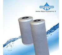 RICAMBIO CARTUCCIA FILTRO ACQUA BIG 10" CARBON BLOCK CTO A CARBONI ATTIVI