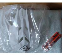 Ricambio casco acerbis 035 bianco frontino aletta visiera new peak cross enduro