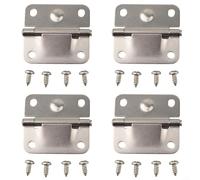 Ricambio Cerniere Frigo per portatile con 16 Viti Incluse Ricambio | 4 cerniere per robuste, 16 viti incluse, installazione per facile, durata superiore in ambiente salino