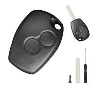 Ricambio Chiave Guscio, Guscio per Chiave, Auto a 2 Tasti Inclusi Lama Chiave, Viti e Cacciavite, Compatibile con Renault Twingo, Kangoo, Clio, Master, Trafic e Modelli Dacia, Facile da installare