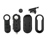 Ricambio Chiave per Telecomando Compatibile per Fiat Grande Punto Evo Panda Bravo Stilo 500 L e Lancia Y Delta Musa abarth Guscio con Lama a 3 Tasti LOGO portachiavi inclusi (Per abarth)
