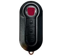Ricambio Chiave per Telecomando Compatibile per Fiat Grande Punto Evo Panda Bravo Stilo 500 L e Lancia Y Delta Musa abarth Guscio con Lama a 3 Tasti + LOGO + Portachiavi inclusi (Chiave Fiat Nuova)