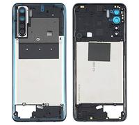 Ricambio Compatibile con OPPO A91/F15 PCPM00 CPH2001 CPH2021 MIDDLE FRAME SCOCCA TELAIO CENTRALE CON CORNICE LATERALE + LENTE FOTOCAMERA POSTERIORE BACK Rear Camera Lens Ring
