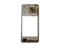 Ricambio compatibile con Samsung GALAXY A32 4G SM-A325F A325 A325F MIDDLE FRAME SCOCCA TELAIO CENTRALE CON CORNICE LATERALE TASTI VOLUME (Bianco cornice silver)