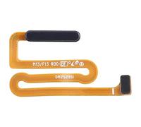 Ricambio compatibile con Samsung Galaxy M13 SM-M135F M135F / F13 SM-E135F E135F A256 Flat flex cable cavo connettore per collegamento KEY HOME to MAINBOARD FINGERPRINT LETTORE IMPRONTA (Nero)