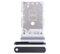 Ricambio compatibile con Samsung Galaxy S22 Ultra 5G SM-S908B S908B Try tray Vassoio alloggio porta scheda Dual SIM Card Sim 1 + SLOT SIM 2 slitta lettore (Nero)