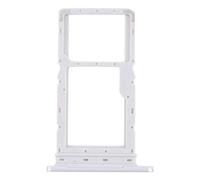 Ricambio compatibile con Samsung Galaxy Tab A8 10.5 2021 SM-X200 / X205 Try tray Vassoio alloggio porta scheda Card Sim 1 + SLOT SIM 2 o slitta per lettore Memoria Micro Sd Bianco