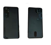 Ricambio compatibile con Xiaomi Mi Note 10 Lite M2002F4LG M1910F4G Copri Batteria Vetro Posteriore Back Cover Retro Scocca + lente ring back camera fotocamera con cornice + adesivo biadesivo (Nero)