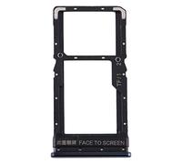 Ricambio compatibile con Xiaomi Poco X3 NFC/Poco X3 Pro/Poco X3 Try tray Vassoio alloggio porta scheda Card Sim 1 + SLOT SIM 2 o slitta per lettore Memoria Micro Sd (Nero)