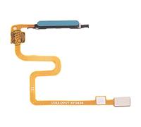 Ricambio COMPATIBILE con Xiaomi Redmi Note 9 5G / Redmi Note 9T M2007J22G M2007J22C flat flex ribbon cable cavo connettore x per collegamento KEY fingerprint HOME LETTORE IMPRONTA CENTRALE (Green)