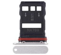 Ricambio compatibile con ZTE nubia RedMagic 10 Pro Try tray Vassoio alloggio porta scheda Dual SIM Card Sim 1 + SLOT SIM 2 slitta lettore (Silver)