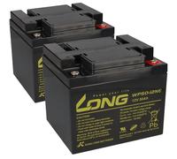 Ricambio Compatibile Invacare Auriga E Orion 2x Kung Long 12V 50Ah Blei Batteria