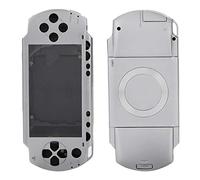 Ricambio Completo Custodia Shell Cover Set di Ricambio per Console di Gioco 1000, Protezione Resistente Coperchio Antiscivolo con Bottoni Kit, Aspetto alla Moda(Argento)