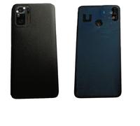 Ricambio Copri Batteria compatibile con Xiaomi Redmi Note 10S M2101K7BG, M2101K7BI, M2101K7BNY Note 10 4G Posteriore Back Cover Retro Scocca in plastica + lente Cornice + Biadesivo (Nero)