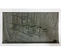 RICAMBIO DEVILLE P019536 PIASTRA POSTERIORE GHISA PER INSERTO A LEGNA CO7844