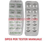 Ricambio DPD3 per cloro totale piscina da 10 a 500 pastiglie per tester manuale