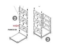 Ricambio Fianco DX per Kit Lavatoio Resinaantiacido