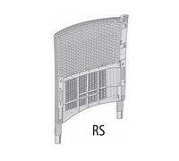 Ricambio Fianco Rs per Allibert Keter Set Iowa Balcony Cappucc