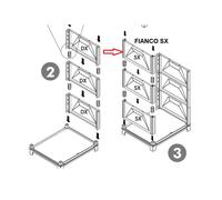 Ricambio Fianco SX per Kit Lavatoio Resinaantiacido