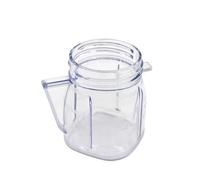 Ricambio for frullatore Oster, compatibile con il mini Osterizer 4937, accessorio for frullatore, mini barattoli di plastica con coperchio (confezione da 2)