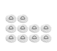 Ricambio for spazzola for mocio rotante, base for testina, compatibile con Vileda, sistema Easy Wring Tank for doccia e pavimento(White-10PCS)
