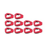 Ricambio for spazzola for mocio rotante, base for testina, compatibile con Vileda, sistema Easy Wring Tank for doccia e pavimento(Red-10PCS)