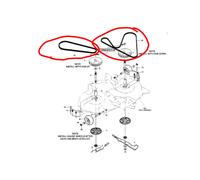 Ricambio Hayter Piastra Lama Taglierino Cintura Set X 2 DC1240 DC1440 DC1640