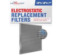 Ricambio Heavy Duty 18x18x1 Alluminio Elettrostatico Lavabile Purificatore Aria Filtro A/C per Centrale HVAC Condizionatore Forni Sistemi