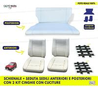 Ricambio imbottiture sedili Panda Trekking Ant. Post. + 2 kit cinghie