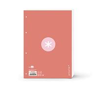 Ricambio leiderpapel a4 antartik 80 fogli 90g/m2 quadro 5 mm 4 trapani 1 fascia cornice rosa