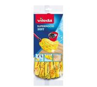 3pz VILEDA SUPERMOCIO SOFT Fiocco super assorbente + 3 Manici in Acciaio 125cm