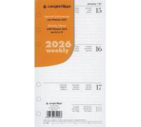 Ricambio Organizer Agenda Settimanale 2026 cm. 9,5×17