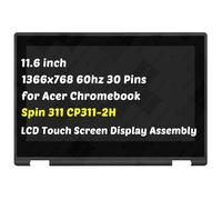 Ricambio per Acer Chromebook Spin 311 CP311-2H 2-in-1 CP311-2H-C4RY CP311-2H-C679 11.6" 40 Pin 60Hz LCD Touch Screen Display Digitizer Assembly (solo per 1366x768)