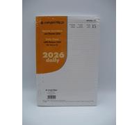 RICAMBIO PER AGENDA ORGANIZER GIORNALIERA CON PLANNER 2026 By Cangini Filippi (14.5 x 21 cm)