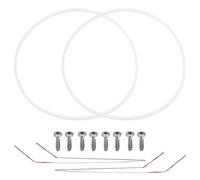 Ricambio per Bosch set completo di 2 guarnizioni per pompa Siemens Neff Constructa Lavastoviglie Ø182mm 12005317 12005744 in difetto E15 Kit di riparazione