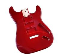 ricambio per corpo chitarra Adatto Per La Modifica Del Corpo Della Chitarra Elettrica ST Accessori Per Strumenti Fai Da Te Corpo Semilavorato In Pioppo Rosso