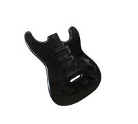 ricambio per corpo chitarra Corpo Per Chitarra Elettrica Non Rifinito Semi-finito Per Chitarra ST Corpo In Paulownia Opaco E Lucido 6 Corde(Black)